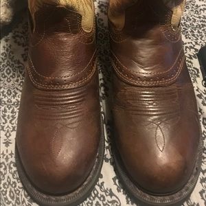 Justin steal toe boots